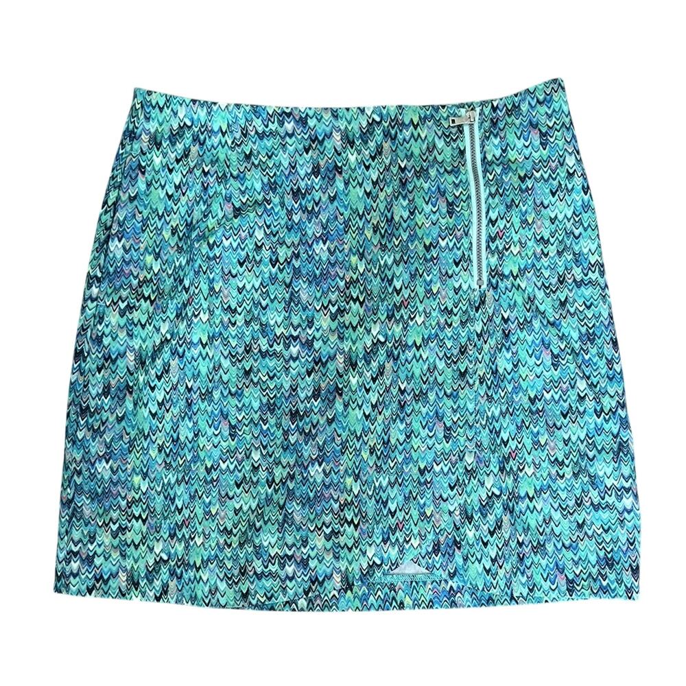 EP Pro Golf Skort Women's Size 4 Multi-Color PARADISE FOUND Zip Faux Wrap